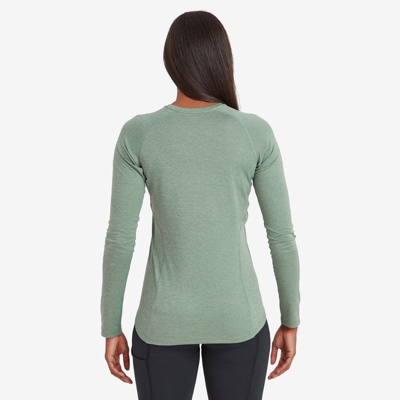 Montane Dart Long Sleeve T-shirts Dames Grijs Groen | MGZ9025IJ