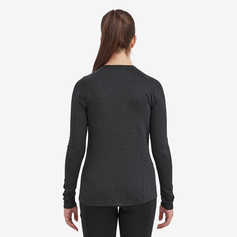 Montane Dart Long Sleeve T-shirts Dames Zwart | IZW2856UC