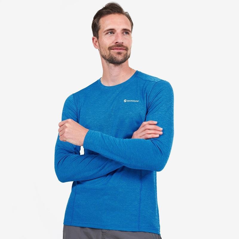 Montane Dart Long Sleeve T-shirts Heren Blauw | PRX8738QQ