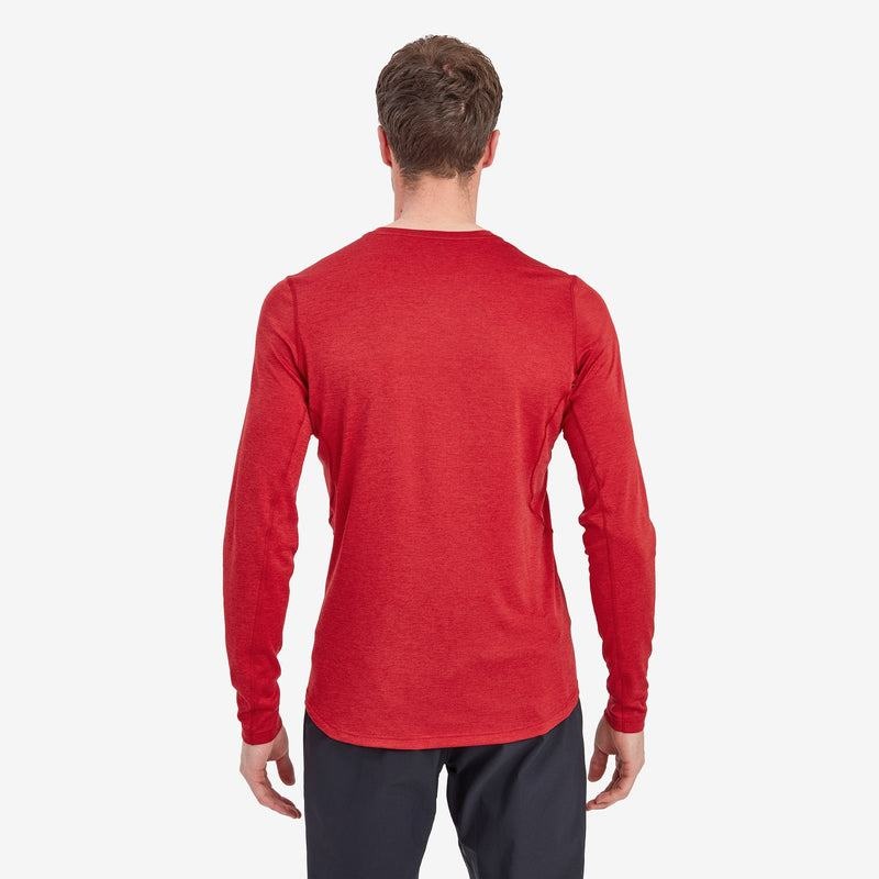 Montane Dart Long Sleeve T-shirts Heren Donkerrood | ORL8239SK