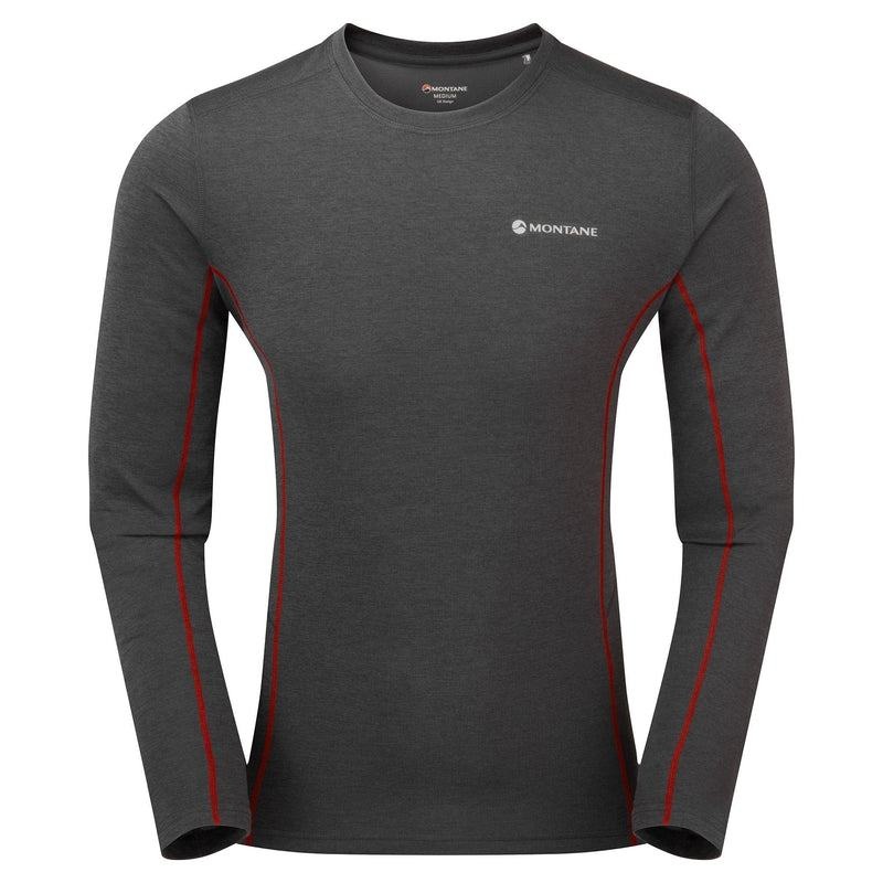 Montane Dart Long Sleeve T-shirts Heren Donkergrijs | JXC321YU