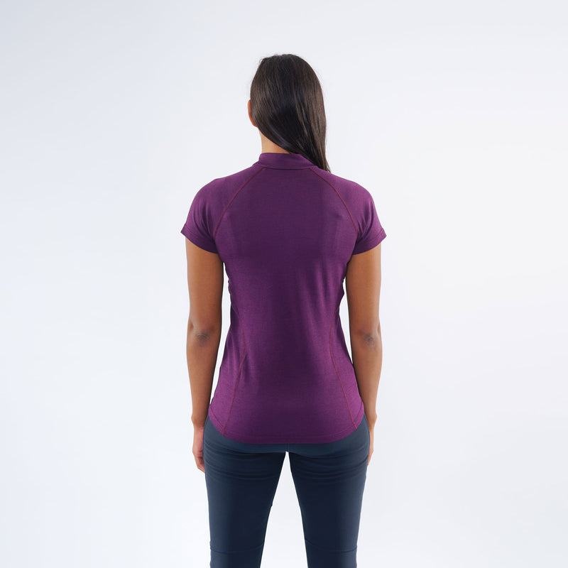 Montane Dart Zip T-shirts Dames Paars | WPT8072WV