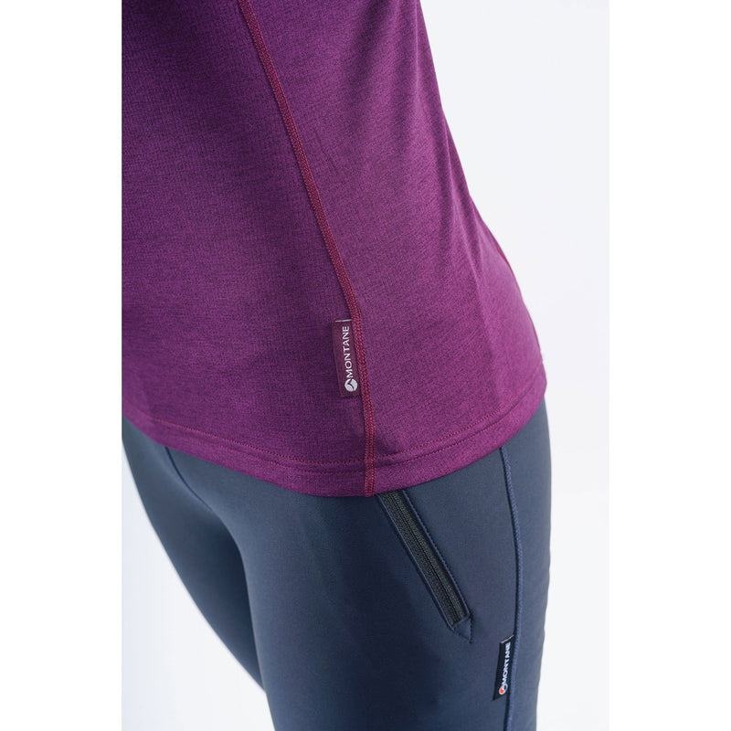 Montane Dart Zip T-shirts Dames Paars | WPT8072WV