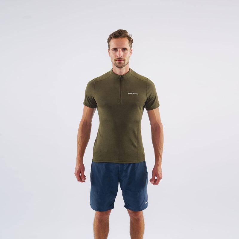 Montane Dart Zip T-shirts Heren Donkergroen | DBK10100BD