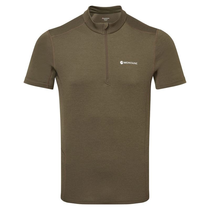 Montane Dart Zip T-shirts Heren Donkergroen | DBK10100BD