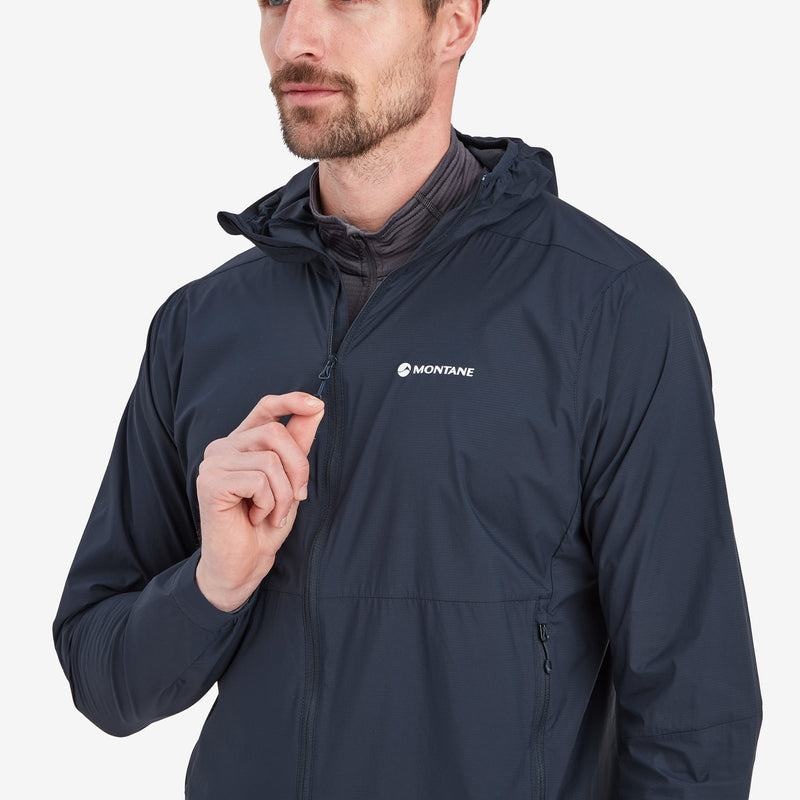 Montane Featherlite Met Capuchon Windproof Jassen Heren Donkerblauw | MIZ7575BV