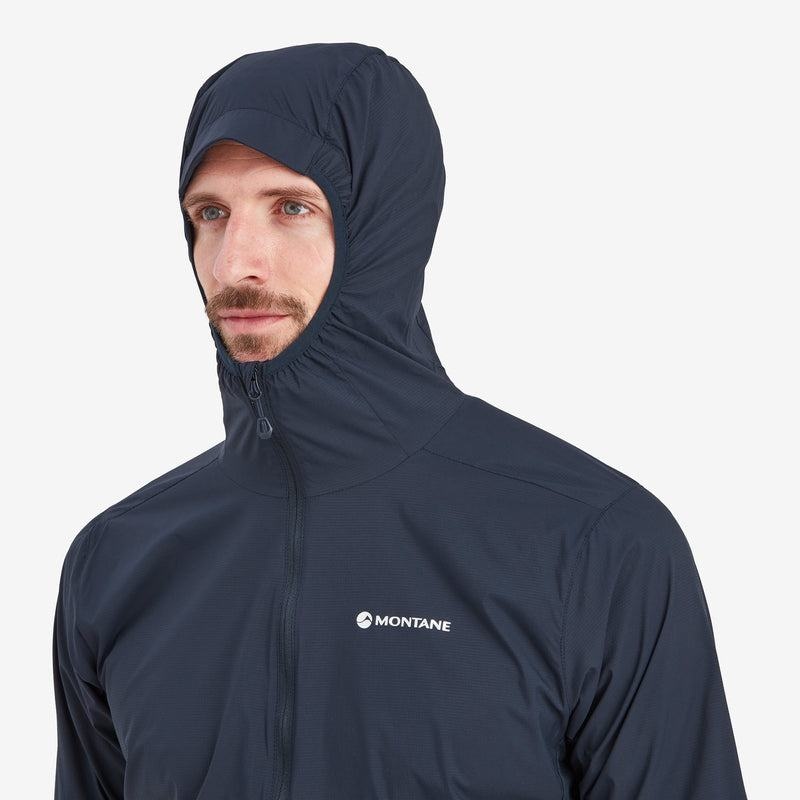 Montane Featherlite Met Capuchon Windproof Jassen Heren Donkerblauw | MIZ7575BV