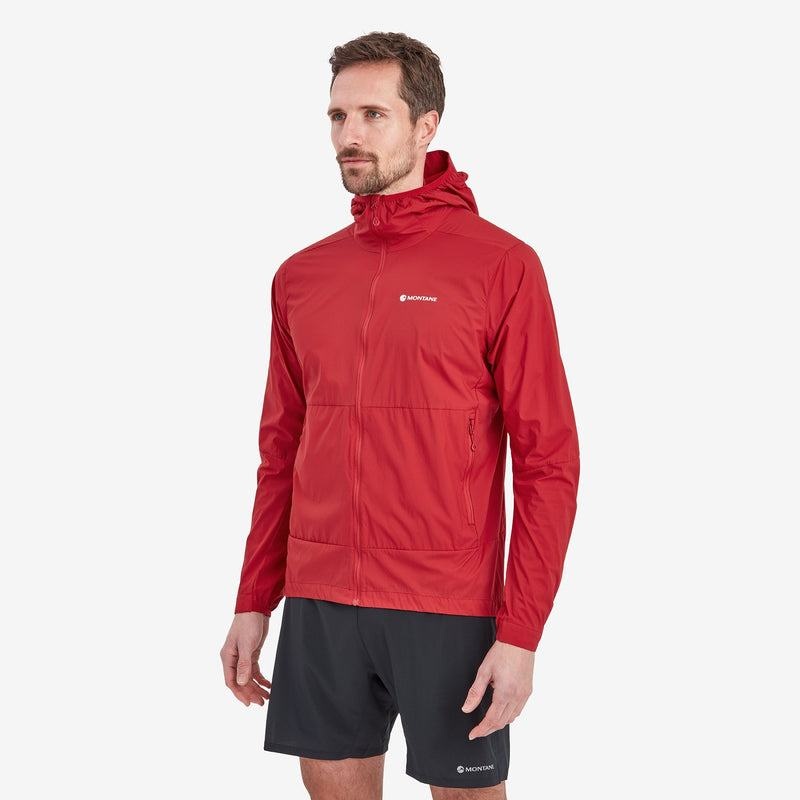 Montane Featherlite Met Capuchon Windproof Jassen Heren Donkerrood | ZOE6887YC