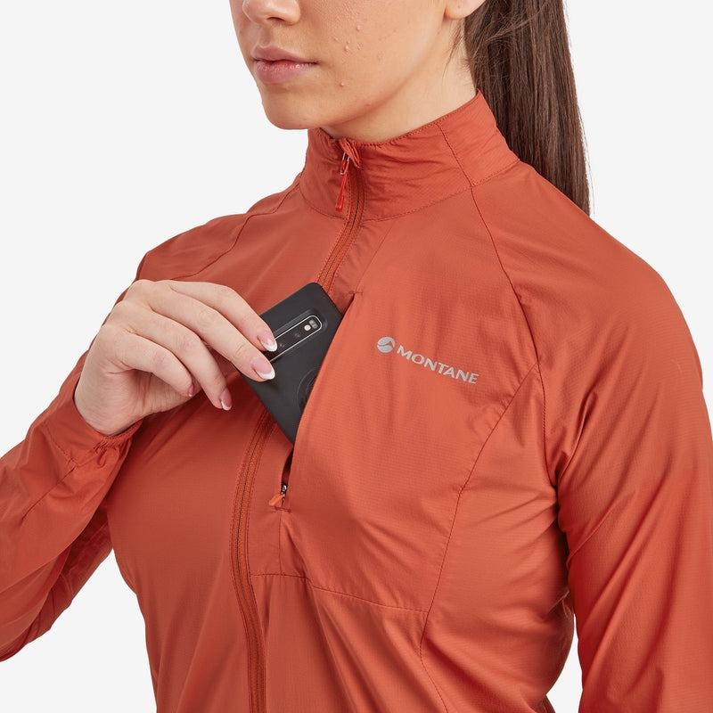 Montane Featherlite Windproof Jassen Dames Oranje Rood | VEM136ZK