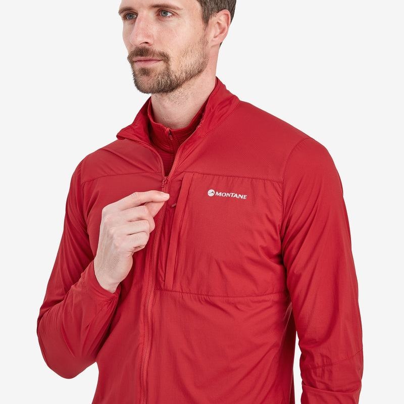 Montane Featherlite Windproof Jassen Heren Donkerrood | ZXH527NP