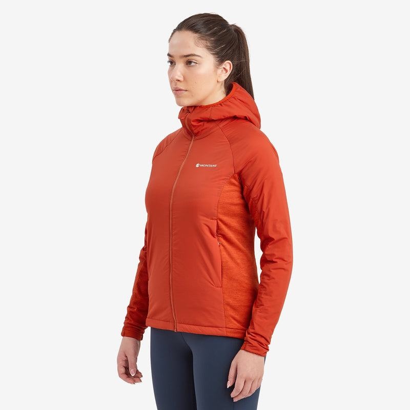 Montane Fireball Lite Met Capuchon Geïsoleerde Jassen Dames Oranje Rood | FWQ3926FC