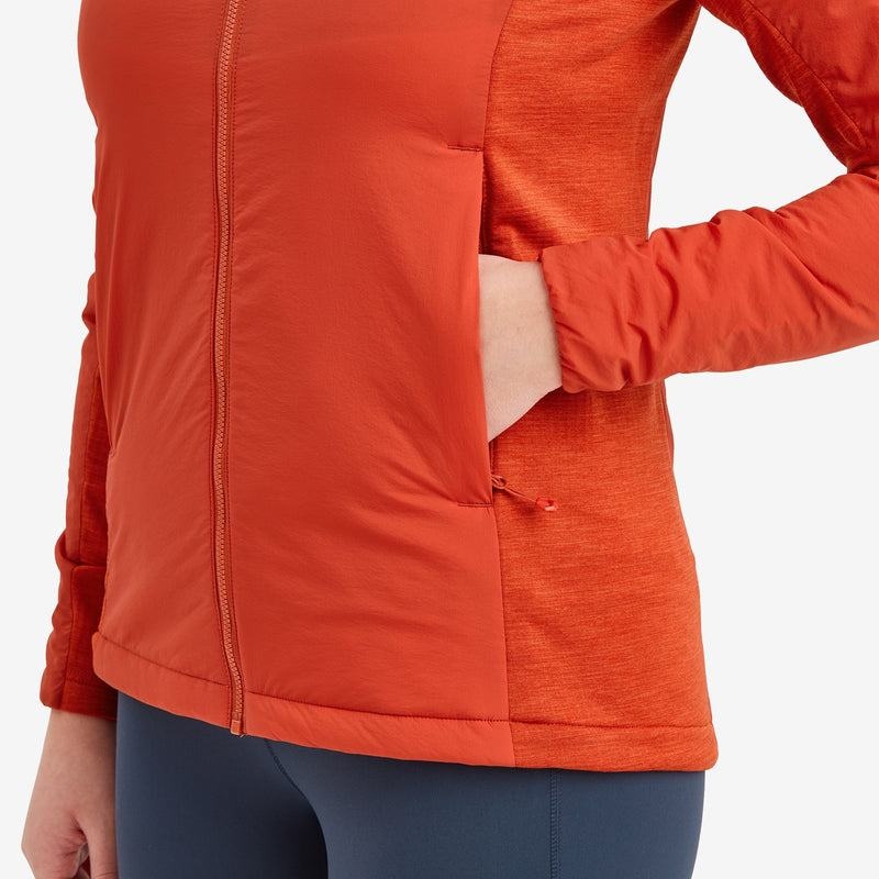 Montane Fireball Lite Met Capuchon Geïsoleerde Jassen Dames Oranje Rood | FWQ3926FC