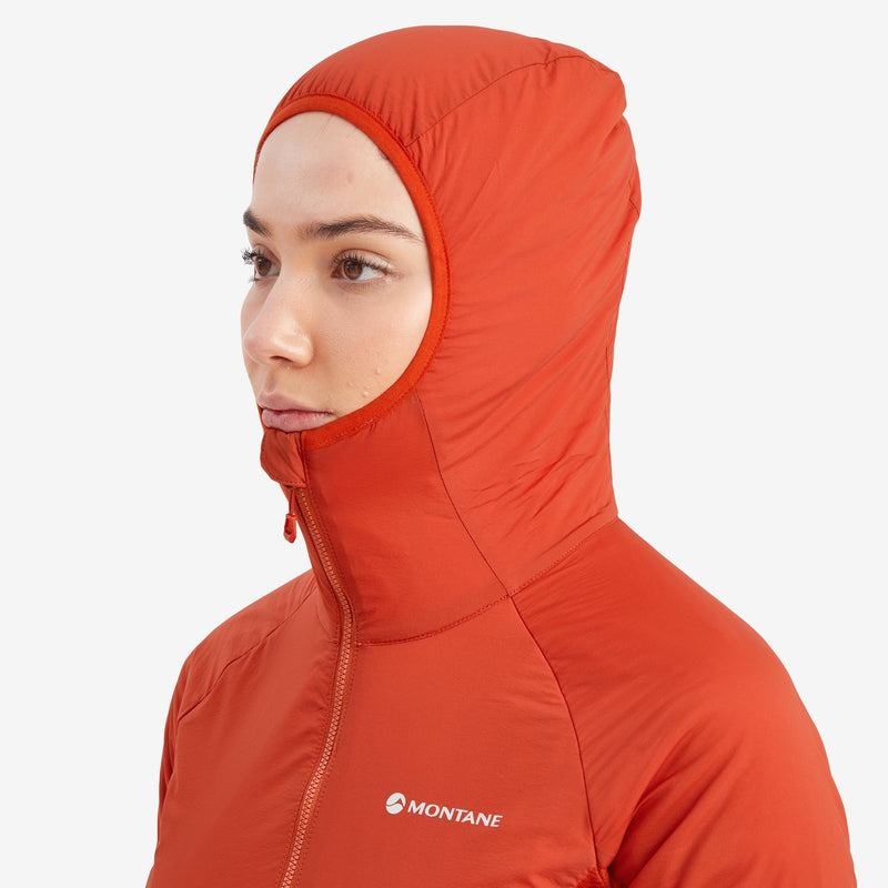 Montane Fireball Lite Met Capuchon Geïsoleerde Jassen Dames Oranje Rood | FWQ3926FC