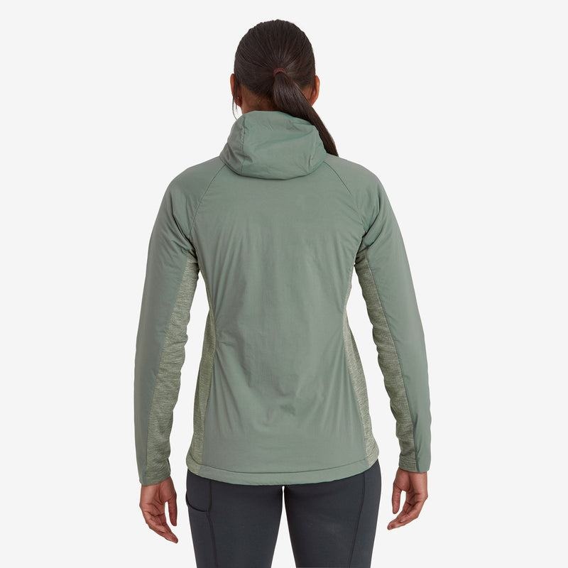 Montane Fireball Lite Met Capuchon Geïsoleerde Jassen Dames Grijs Groen | SHB5391NV