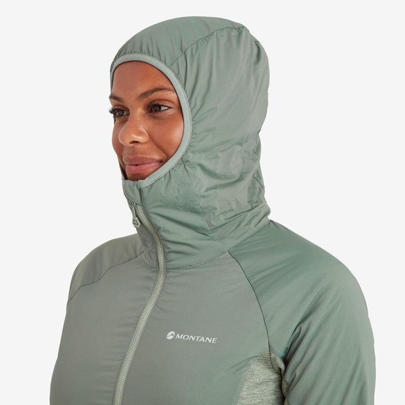 Montane Fireball Lite Met Capuchon Geïsoleerde Jassen Dames Grijs Groen | SHB5391NV