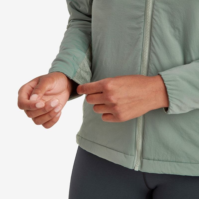 Montane Fireball Lite Met Capuchon Geïsoleerde Jassen Dames Grijs Groen | SHB5391NV