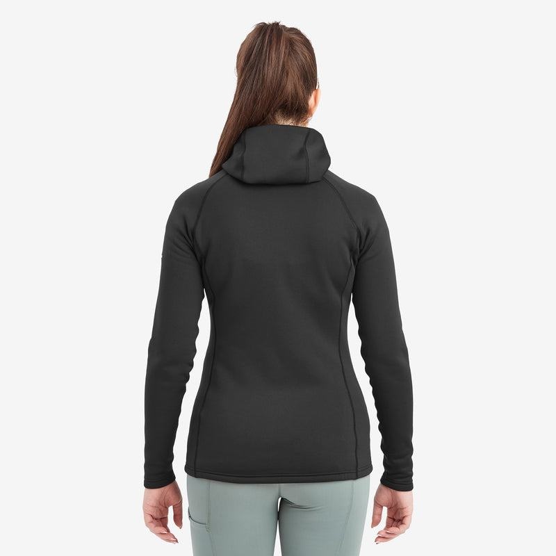 Montane Fury Met Capuchon Fleece Jassen Dames Zwart | PML907BS