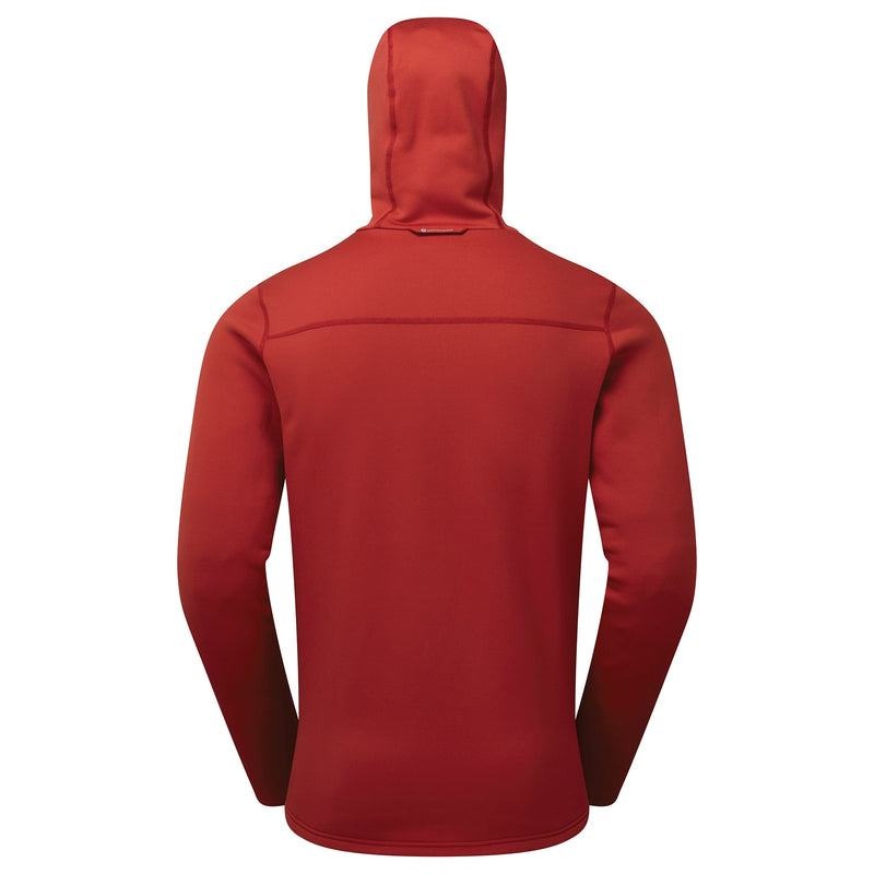 Montane Fury Met Capuchon Fleece Jassen Heren Donkerrood | NUT991UB