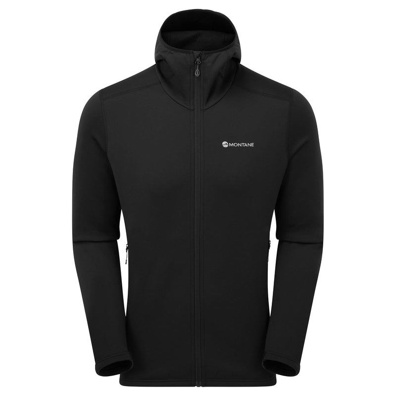 Montane Fury Met Capuchon Fleece Jassen Heren Zwart | TUJ2461TB