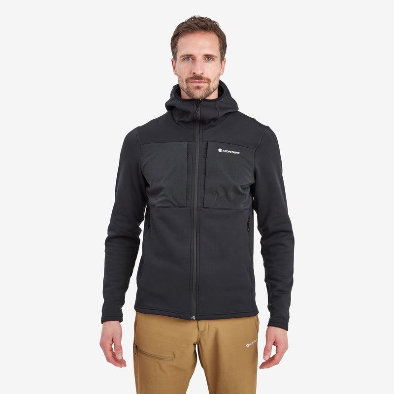 Montane Fury XT Met Capuchon Fleece Jassen Heren Zwart | MTW339QB