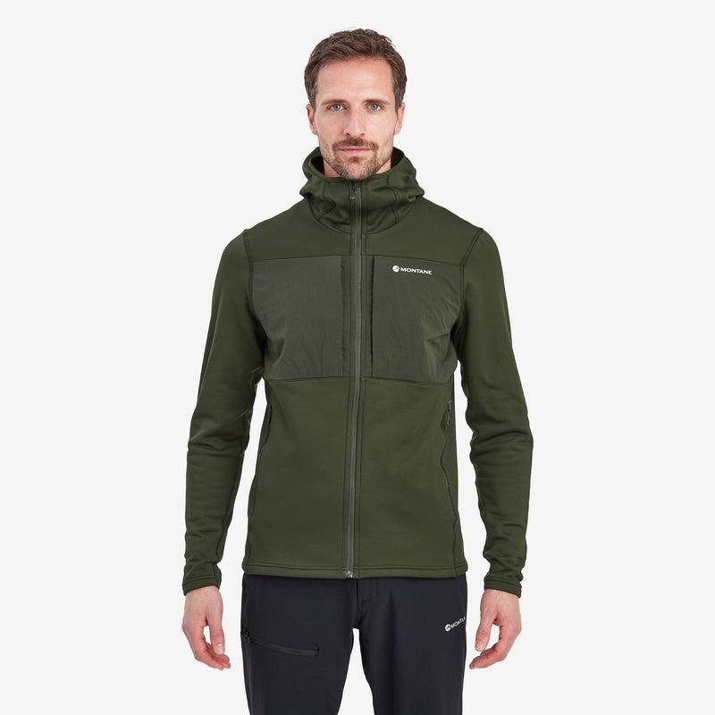 Montane Fury XT Met Capuchon Fleece Jassen Heren Donkergroen | MTE6195ZW