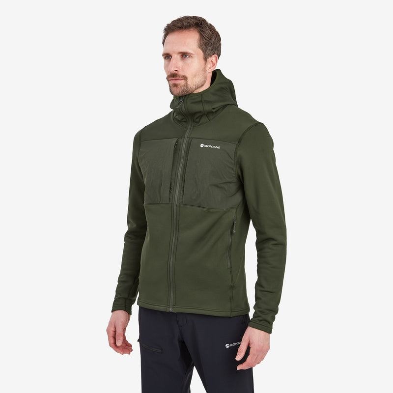 Montane Fury XT Met Capuchon Fleece Jassen Heren Donkergroen | MTE6195ZW