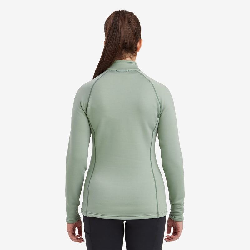 Montane Fury Zip Pull-On Vlies Dames Grijs Groen | XLL3226HM