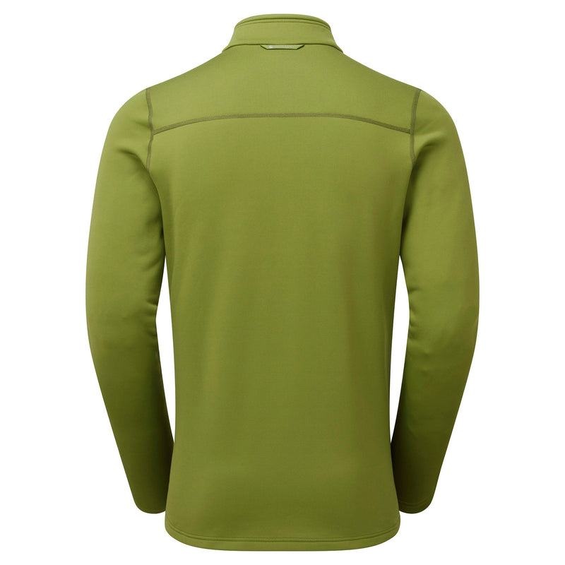 Montane Fury Zip Pull-On Vlies Heren Groen | PLH8040TF