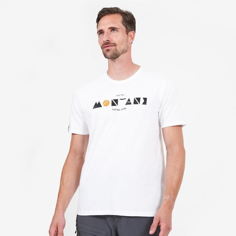 Montane Geometry T-shirts Heren Wit | UZB9838WC