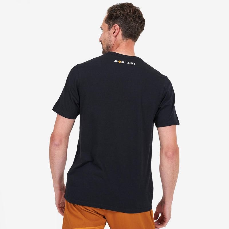 Montane Geometry T-shirts Heren Zwart | UOE316EU