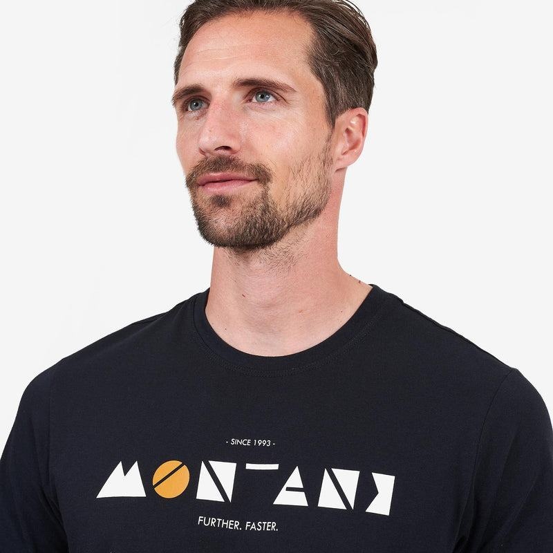 Montane Geometry T-shirts Heren Zwart | UOE316EU