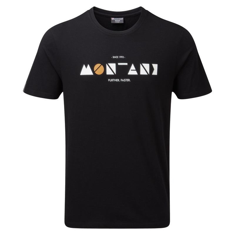 Montane Geometry T-shirts Heren Zwart | UOE316EU