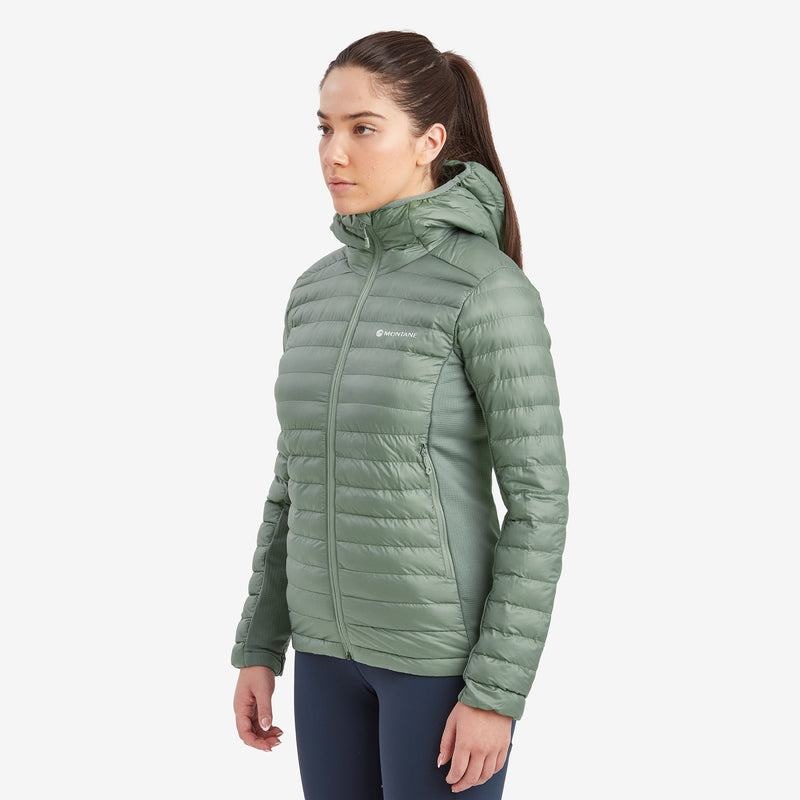 Montane Icarus Lite Met Capuchon Jassen Dames Grijs Groen | BYI88100BO