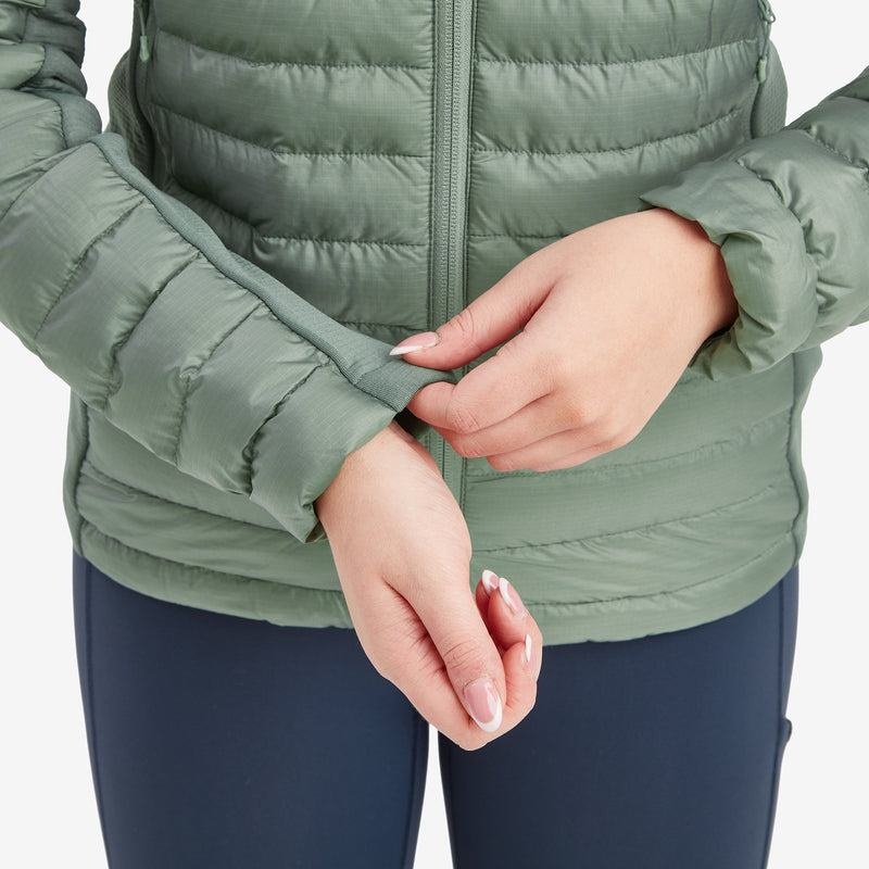 Montane Icarus Lite Met Capuchon Jassen Dames Grijs Groen | BYI88100BO