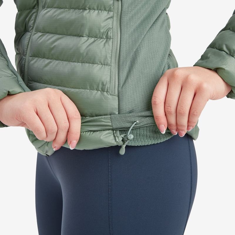 Montane Icarus Lite Met Capuchon Jassen Dames Grijs Groen | BYI88100BO