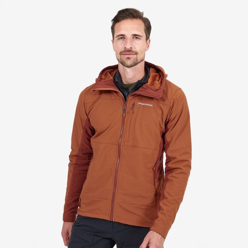 Montane Krypton Softshell Jas Heren Donkeroranje | ESD494IH