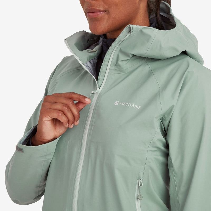 Montane Phase Lite Waterdichte Jas Dames Grijs Groen | NJJ8582OB