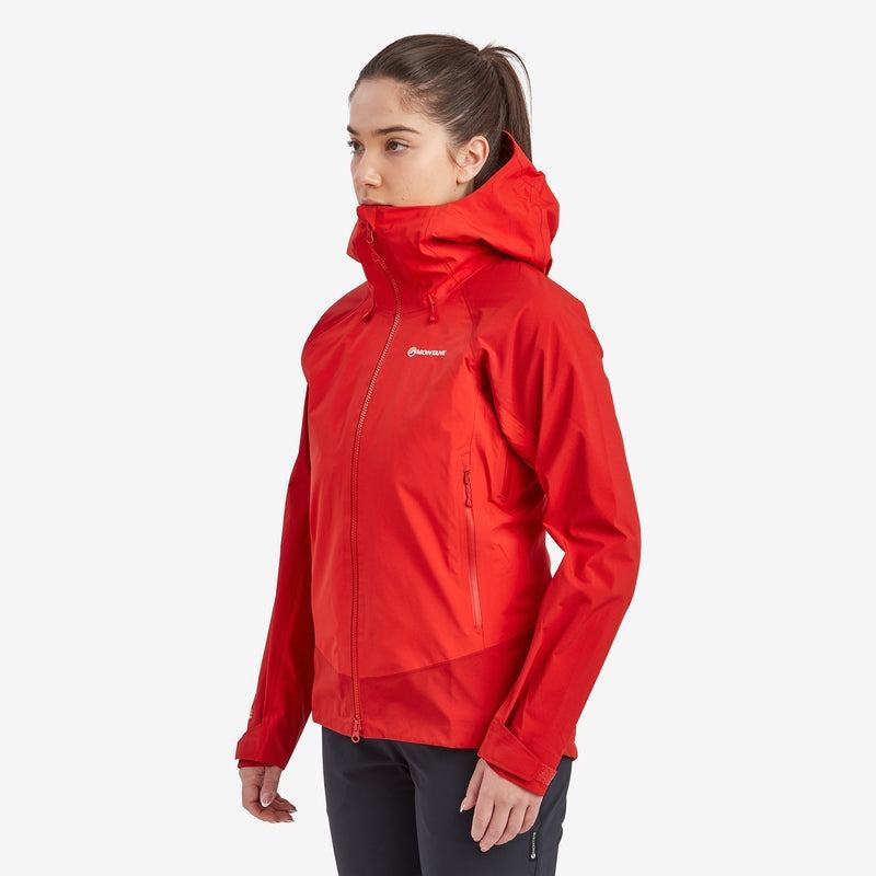 Montane Phase XPD Waterdichte Jas Dames Rood | MBU8539BT