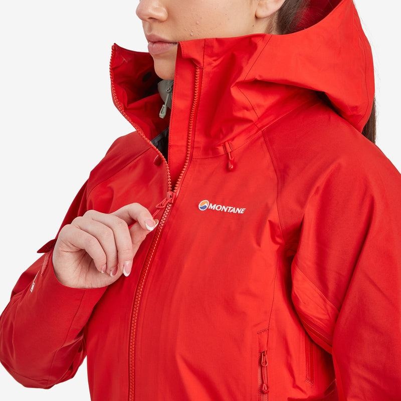 Montane Phase XPD Waterdichte Jas Dames Rood | MBU8539BT