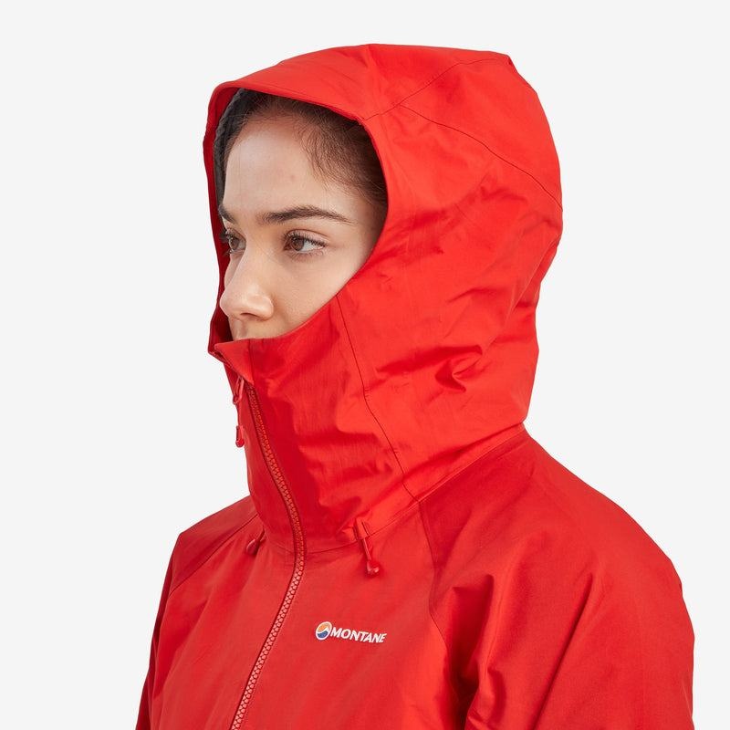 Montane Phase XPD Waterdichte Jas Dames Rood | MBU8539BT