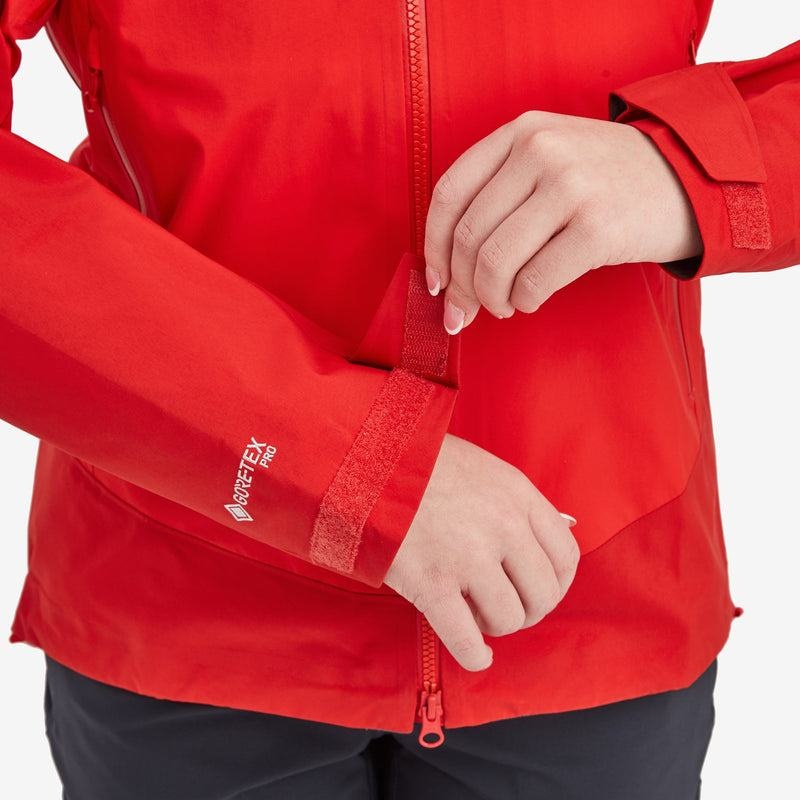 Montane Phase XPD Waterdichte Jas Dames Rood | MBU8539BT