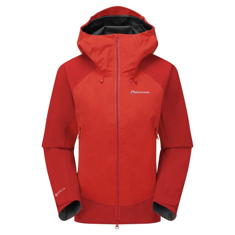 Montane Phase XPD Waterdichte Jas Dames Rood | MBU8539BT