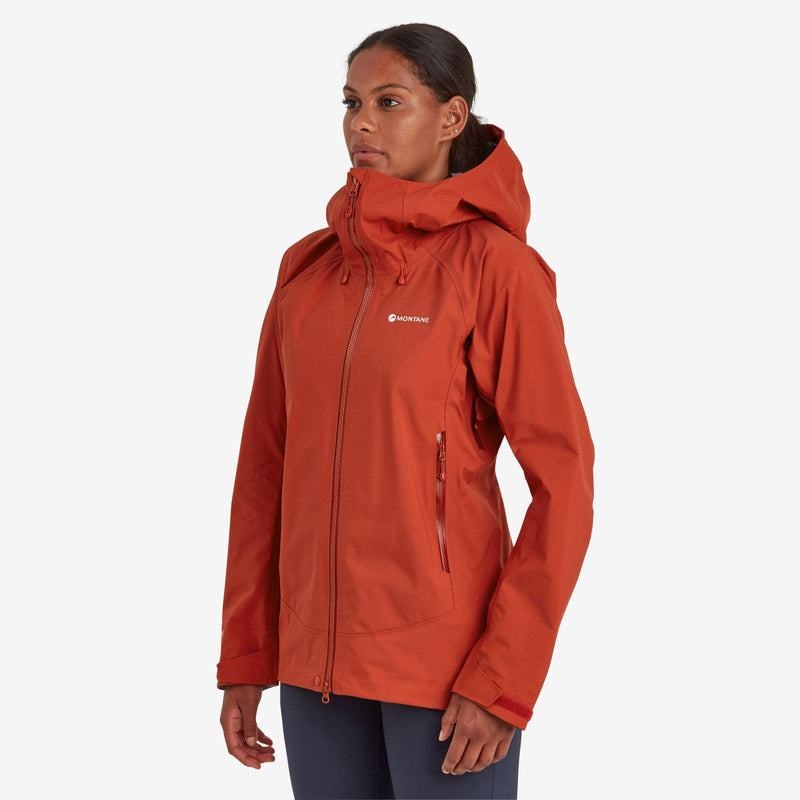 Montane Phase XT Waterdichte Jas Dames Oranje Rood | EGA6669DA