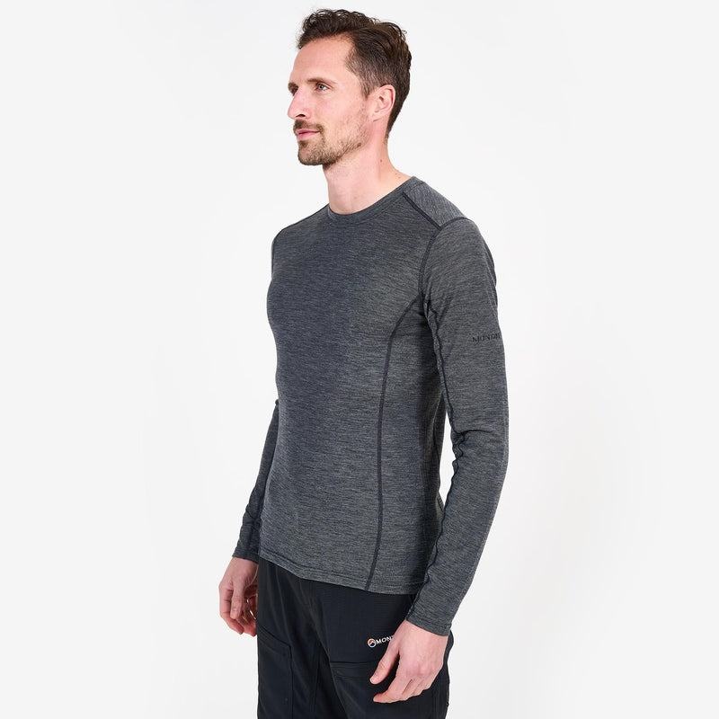 Montane Primino 140 Long Sleeve T-shirts Heren Zwart | LVI598KF