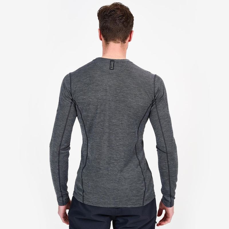 Montane Primino 140 Long Sleeve T-shirts Heren Zwart | LVI598KF