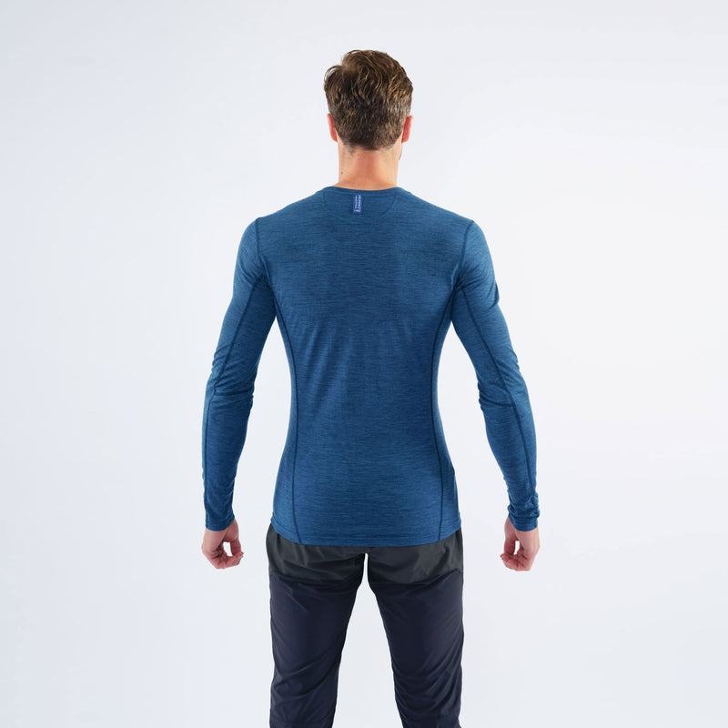 Montane Primino 140 Long Sleeve T-shirts Heren Donkerblauw Blauw | GKV8935SN