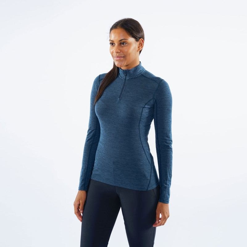 Montane Primino 140 Zip Neck Basislaag Top Dames Donkerblauw Blauw | VSI3329QF