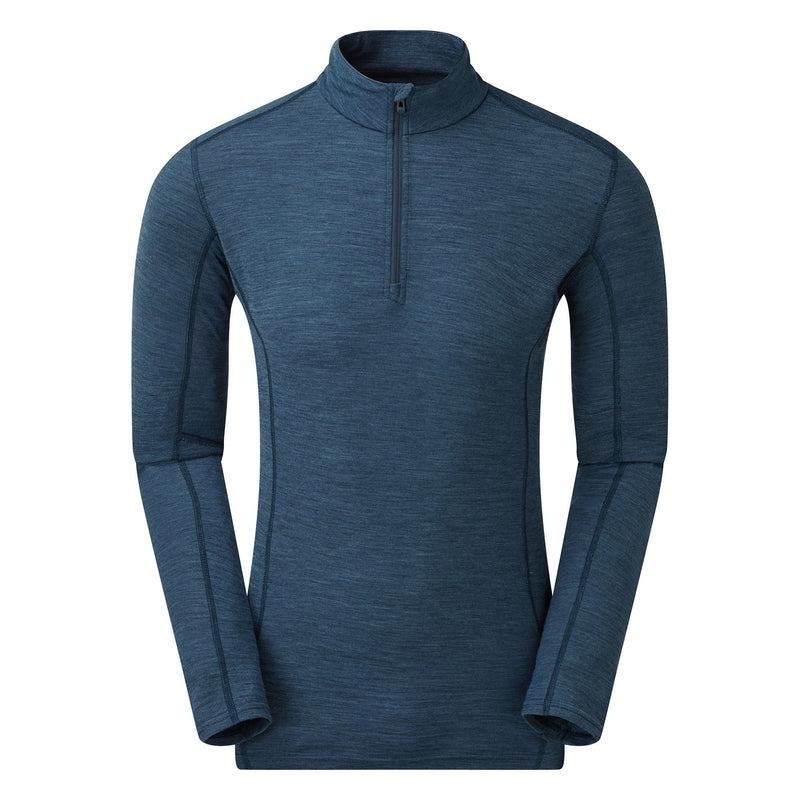 Montane Primino 140 Zip Neck Basislaag Top Heren Donkerblauw Blauw | UHM9493AG