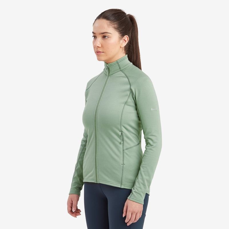 Montane Protium Fleece Jassen Dames Grijs Groen | SNQ3433GR