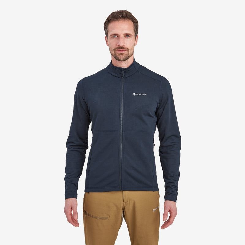 Montane Protium Fleece Jassen Heren Donkerblauw | EBS1290EC